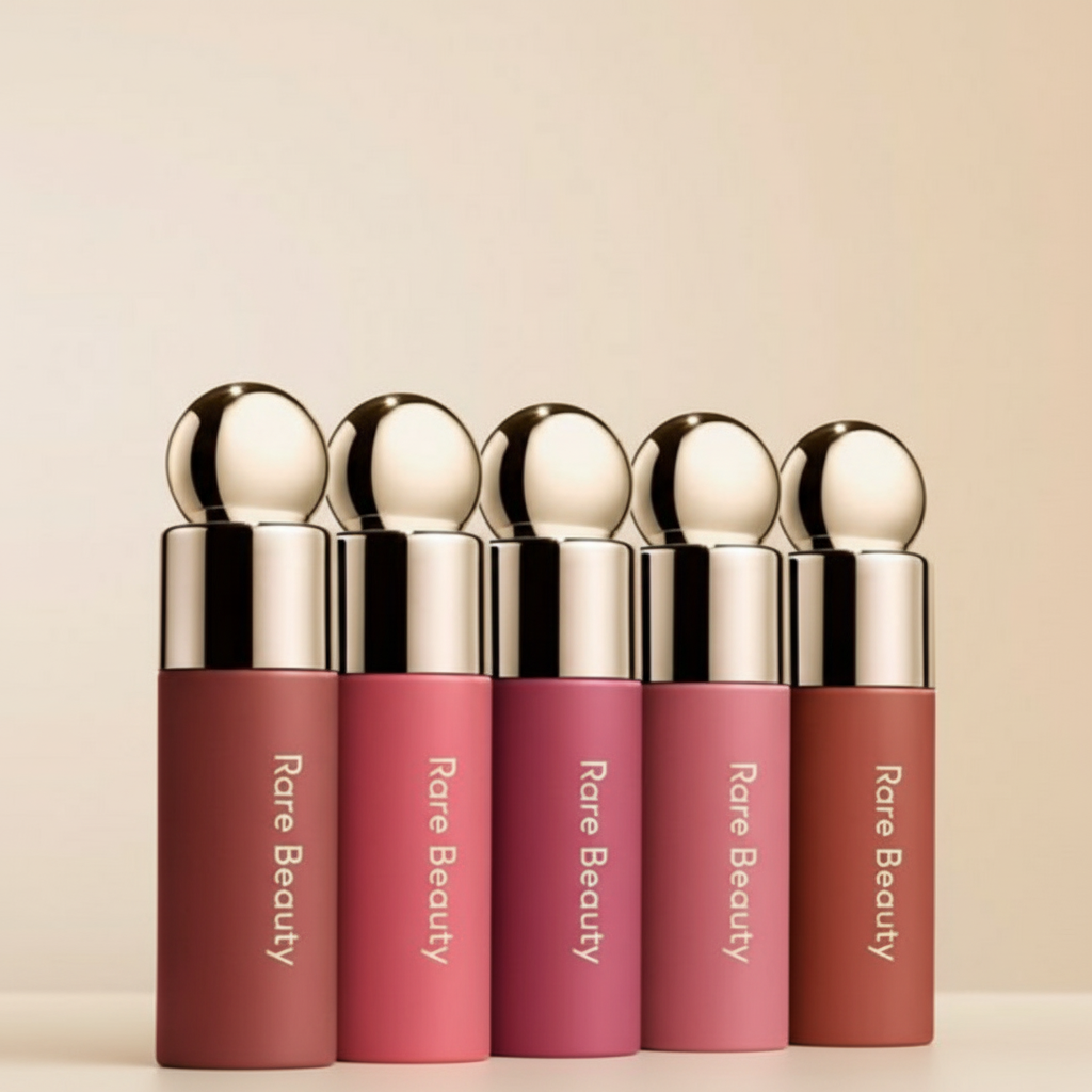 Rare Beauty – Blush & Lip Cream Multi-Use 3-en-1 | Texture Liquide, Waterproof & Ultra Pigmentée