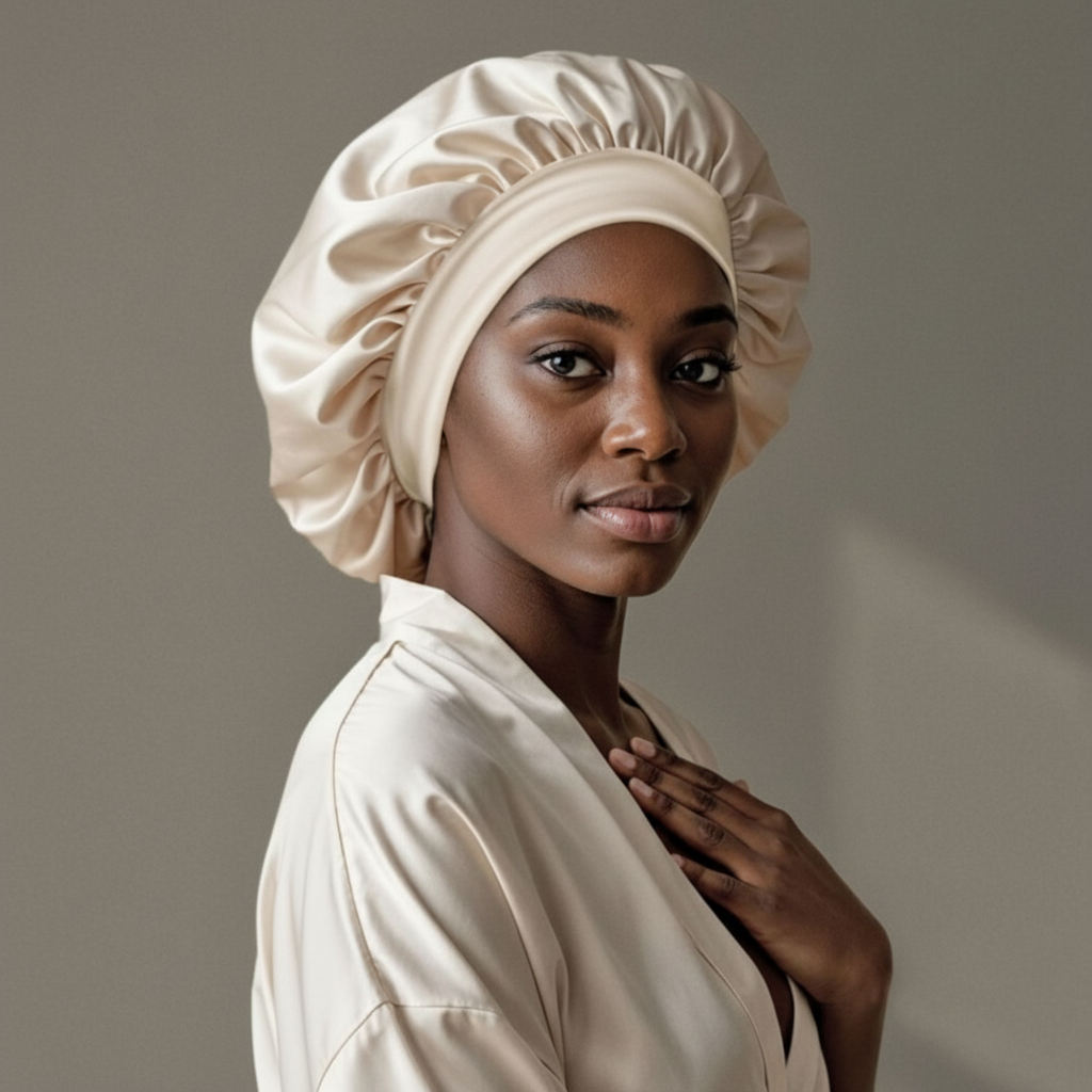 Bonnet de Protection en Satin – Hydrate, Protège et Préserve la Brillance des Cheveux