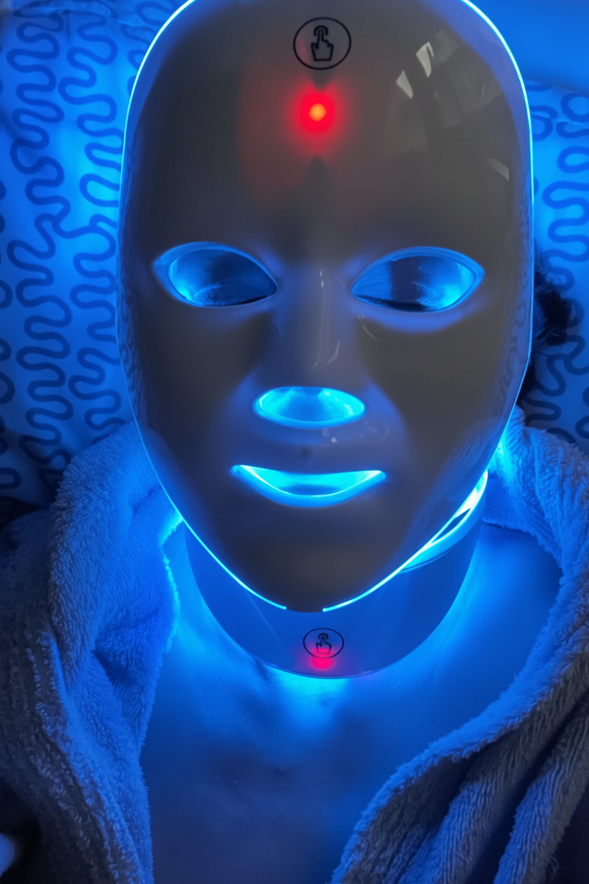 🔥 –33 % de réduction        Masque LED Visage & Cou Platinum – Thérapie Photonique Rechargeable | Peau Lisse, Éclat Pur & Soin Professionnel