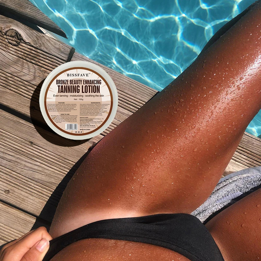 Crème Bronzante Sans Soleil – Teint Doré Naturel, Hydratation et Éclat de la Peau 100g - Terre sublime 