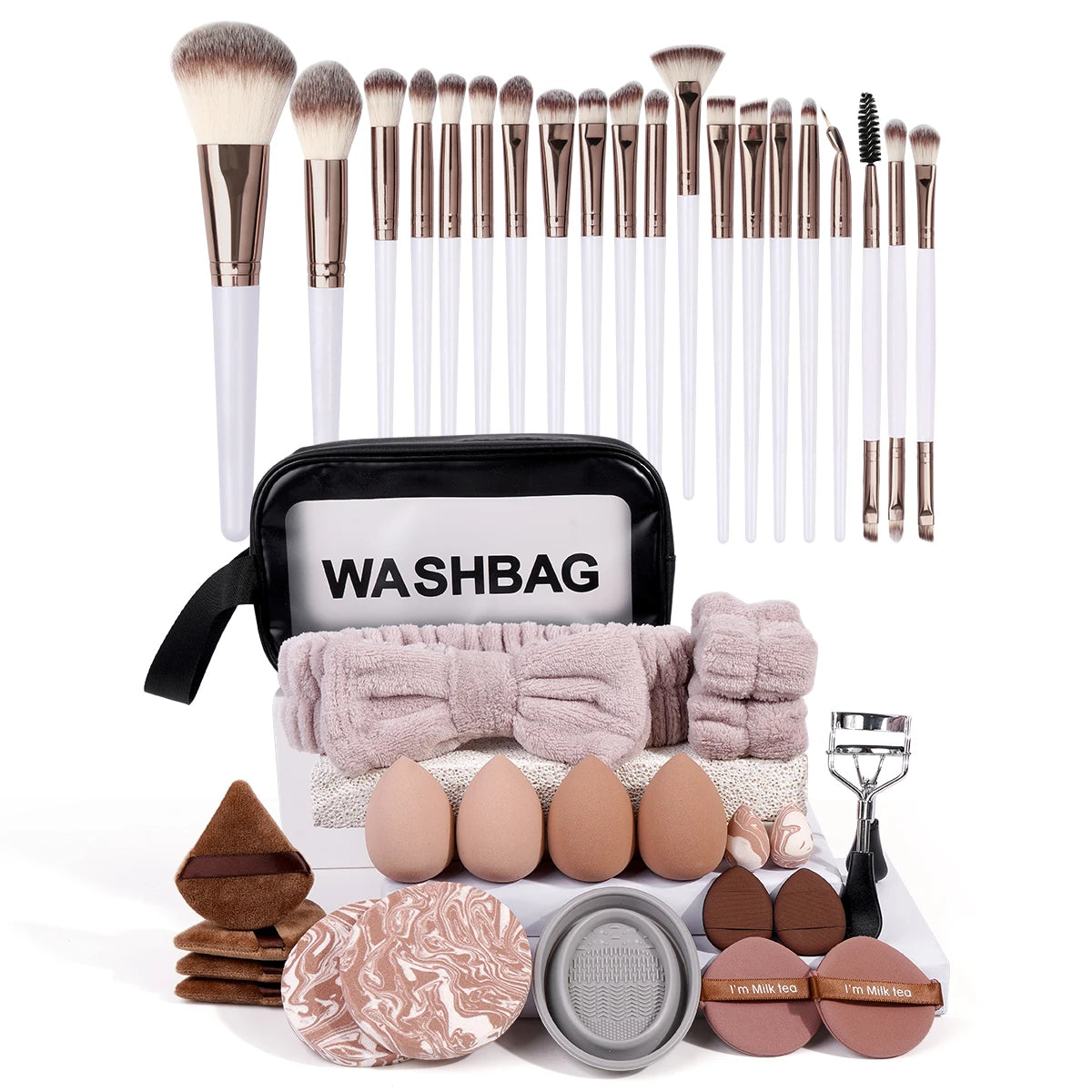 Kit Beauté Multifonction MAANGE 42 Pièces – Ensemble Cadeau avec Pinceaux et Accessoires - Terre sublime 