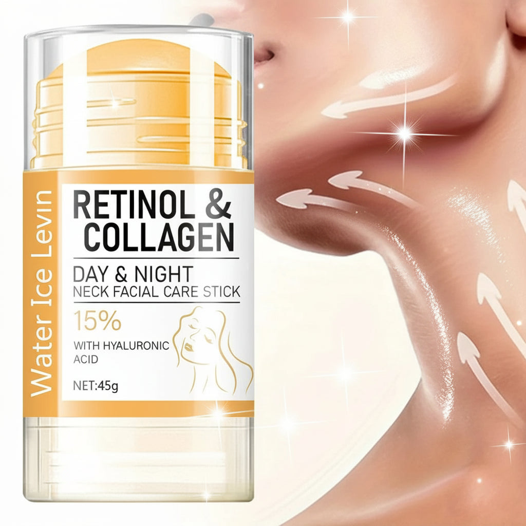 Stick Visage & Cou 45 g – Crème Jour & Nuit au Rétinol et Collagène, Hydratante et Raffermissante - Terre sublime 