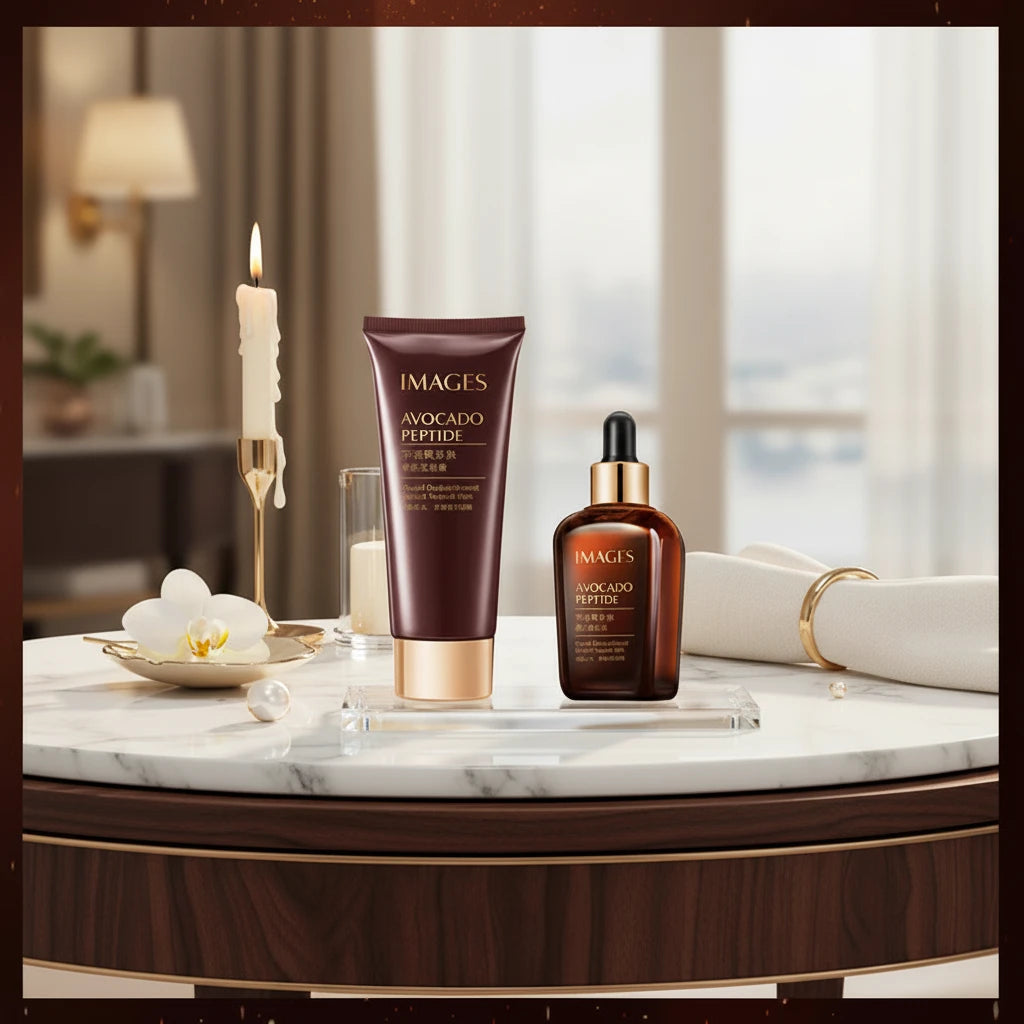 Ensemble Soin Visage 5-en-1 à l’Avocat – Nettoie, Nourrit et Répare la Peau en Profondeur - Terre sublime 