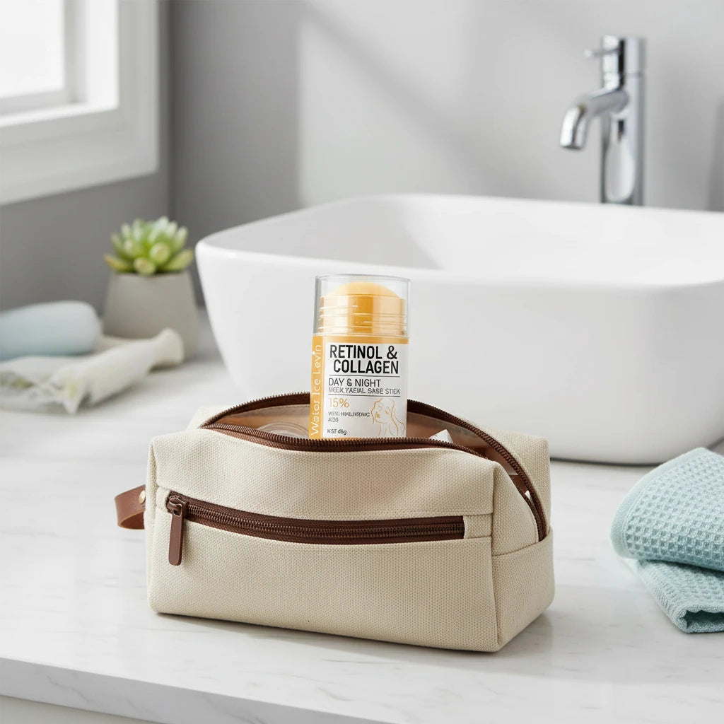 Stick Visage & Cou 45 g – Crème Jour & Nuit au Rétinol et Collagène, Hydratante et Raffermissante - Terre sublime 