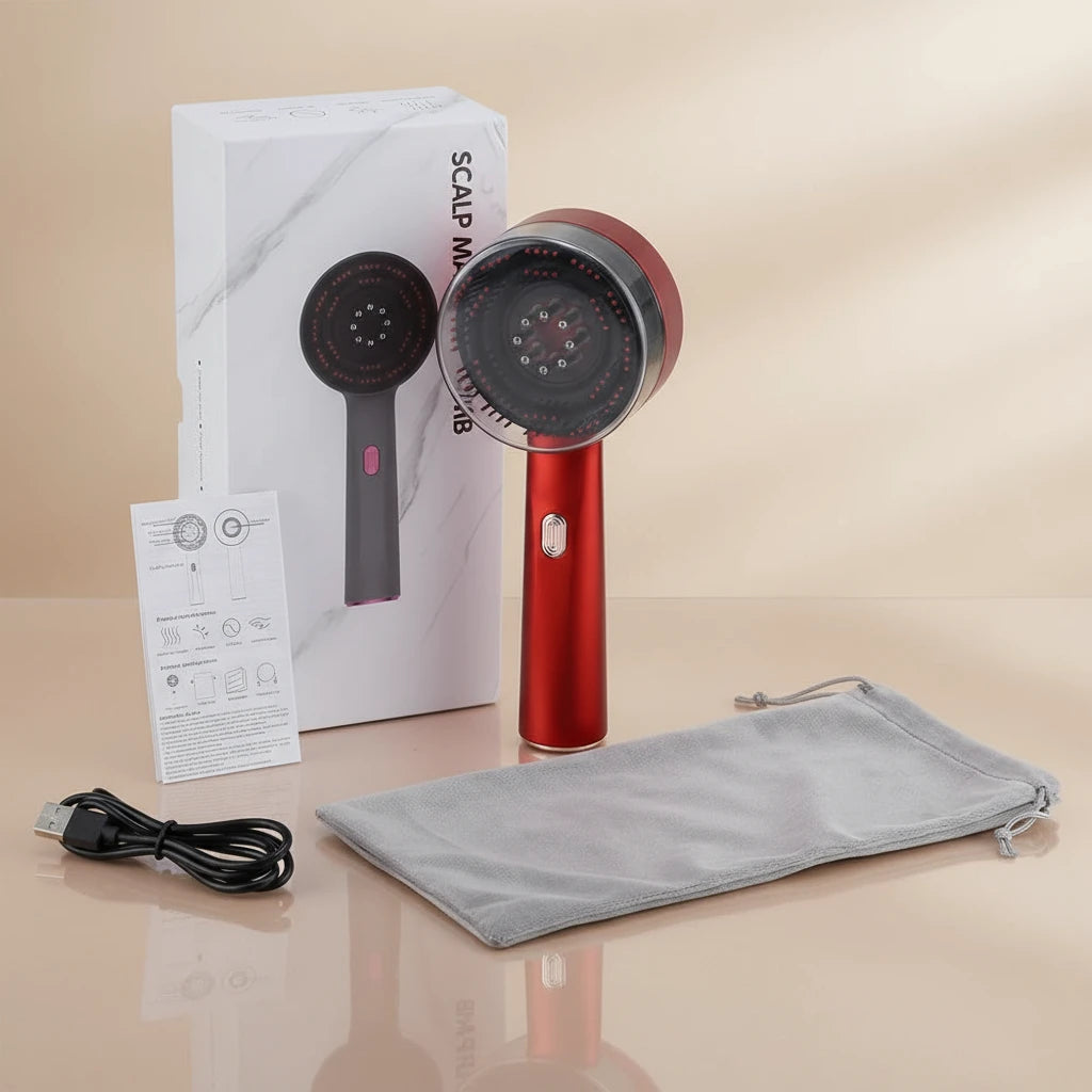 Brosse Lumière Sublime – Luminothérapie, Repousse & Vitalité des Cheveux - Terre sublime 