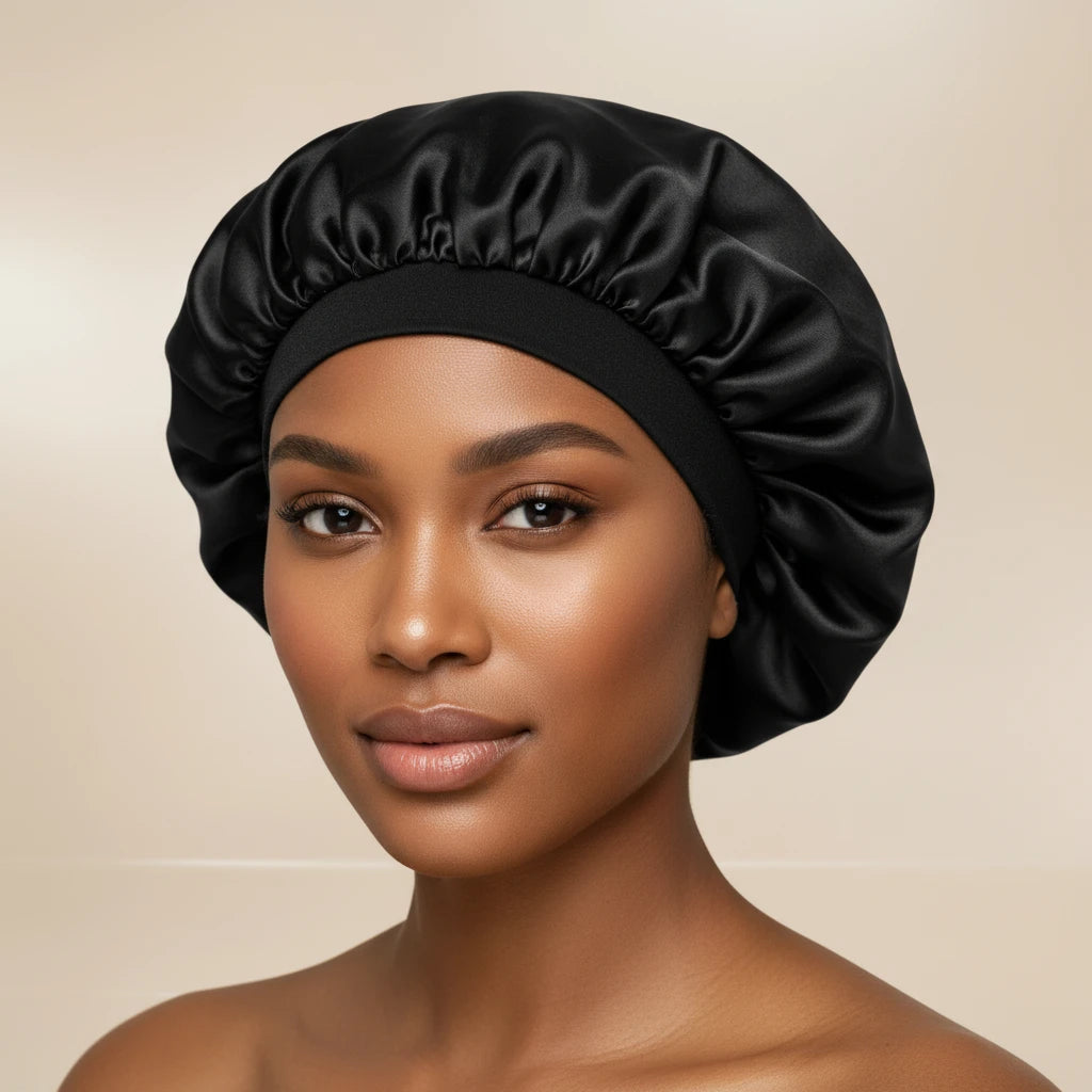 Bonnet de Protection en Satin – Hydrate, Protège et Préserve la Brillance des Cheveux - Terre sublime 