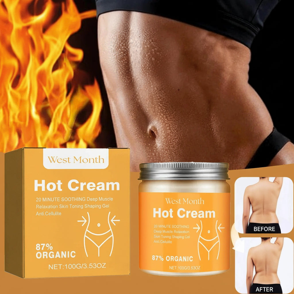 Crème Amincissante Chauffante – Brûle Graisses & Raffermit la Peau 100g - Terre sublime 