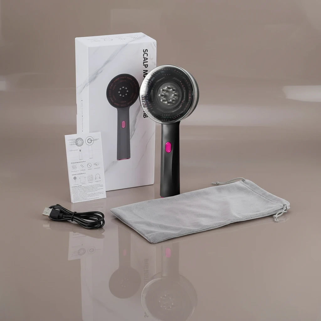 Brosse Lumière Sublime – Luminothérapie, Repousse & Vitalité des Cheveux - Terre sublime 