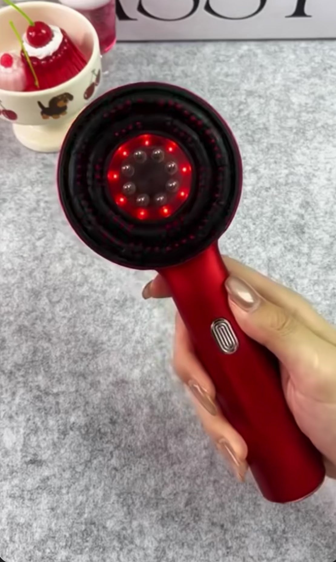 Brosse Lumière Sublime – Luminothérapie, Repousse & Vitalité des Cheveux